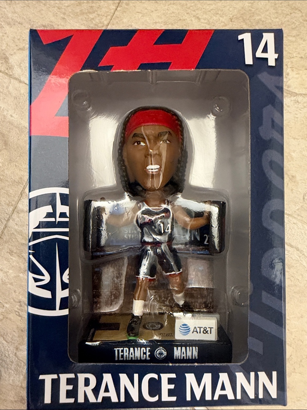 Terance Mann Collectible Bobblehead โ Red/Black Team Jersey
